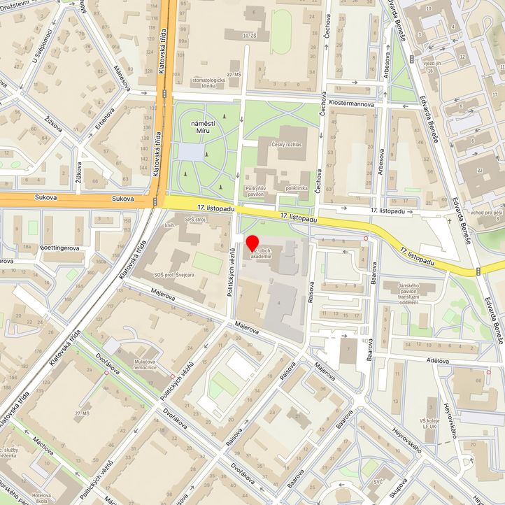 Mapa školy z Mapy.cz