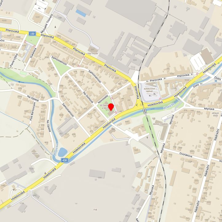 Mapa školy z Mapy.cz