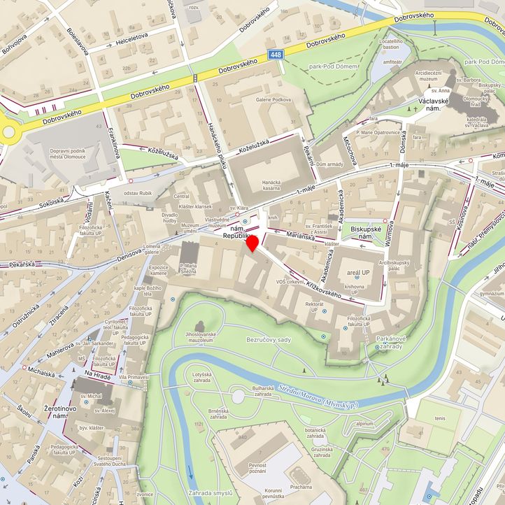 Mapa školy z Mapy.cz