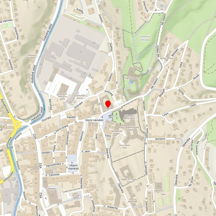 Mapa školy z Mapy.cz