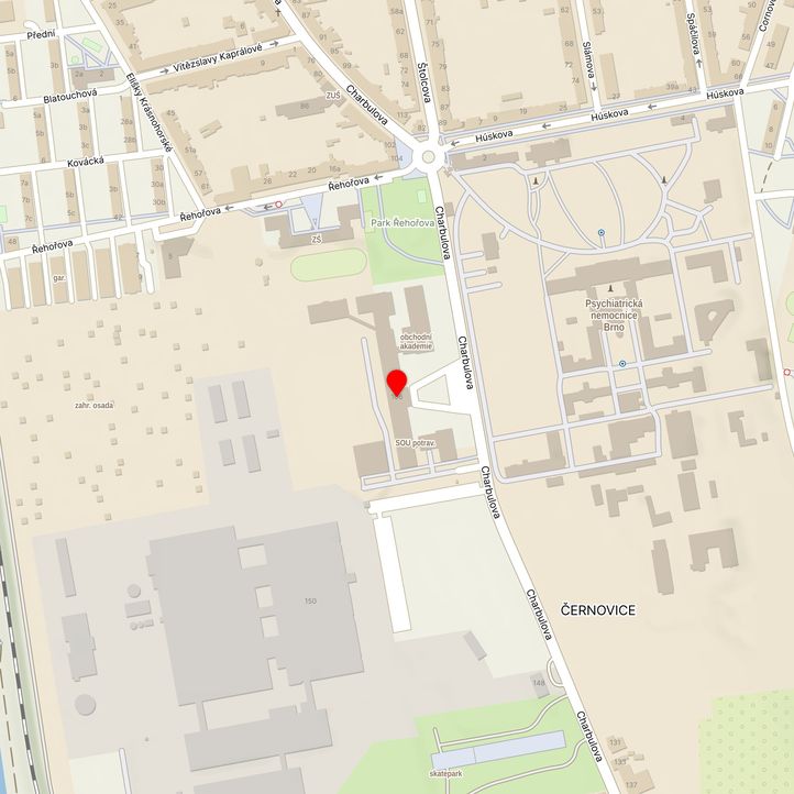 Mapa školy z Mapy.cz