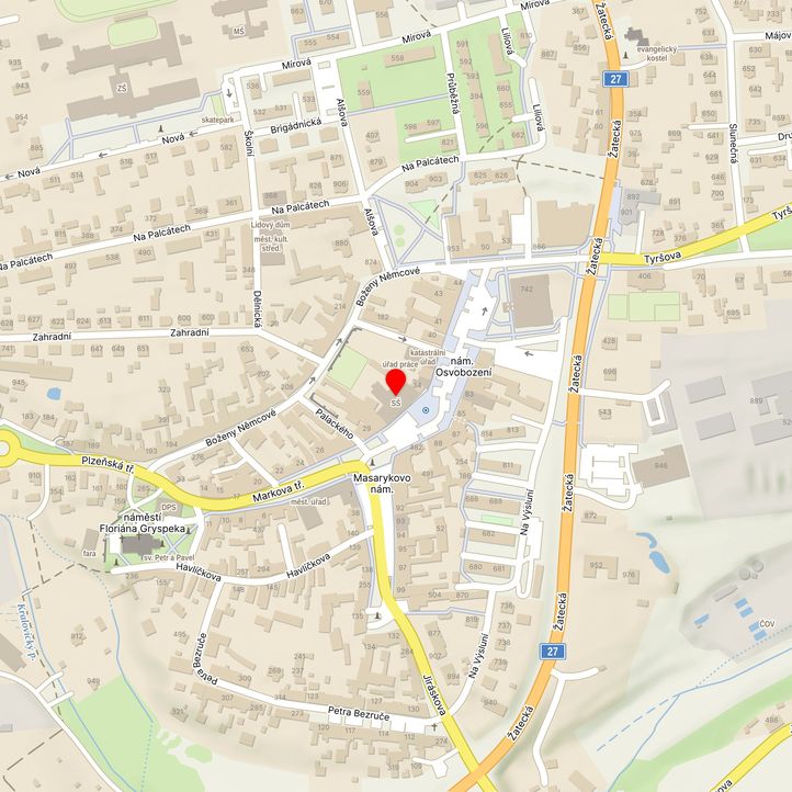 Mapa školy z Mapy.cz