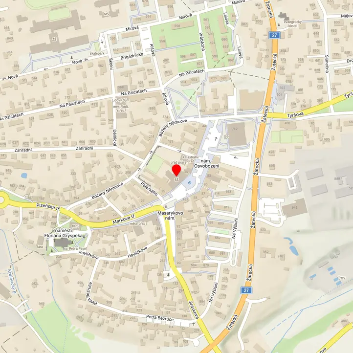 Mapa školy z Mapy.cz