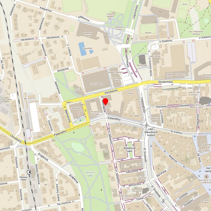 Mapa školy z Mapy.cz