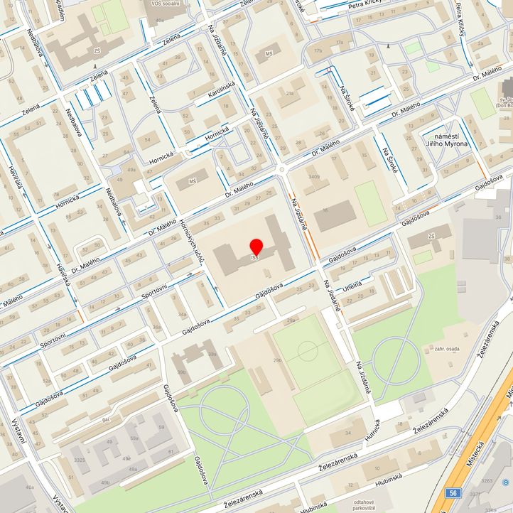 Mapa školy z Mapy.cz