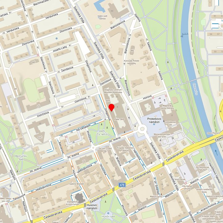 Mapa školy z Mapy.cz