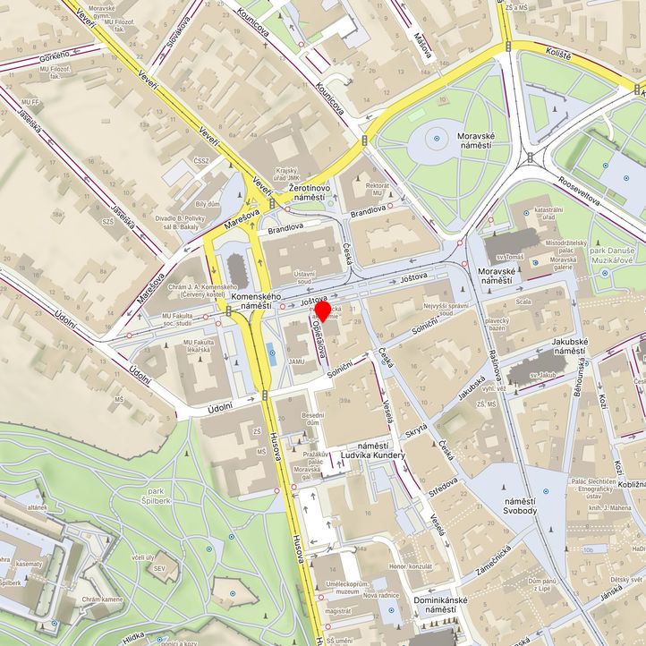 Mapa školy z Mapy.cz