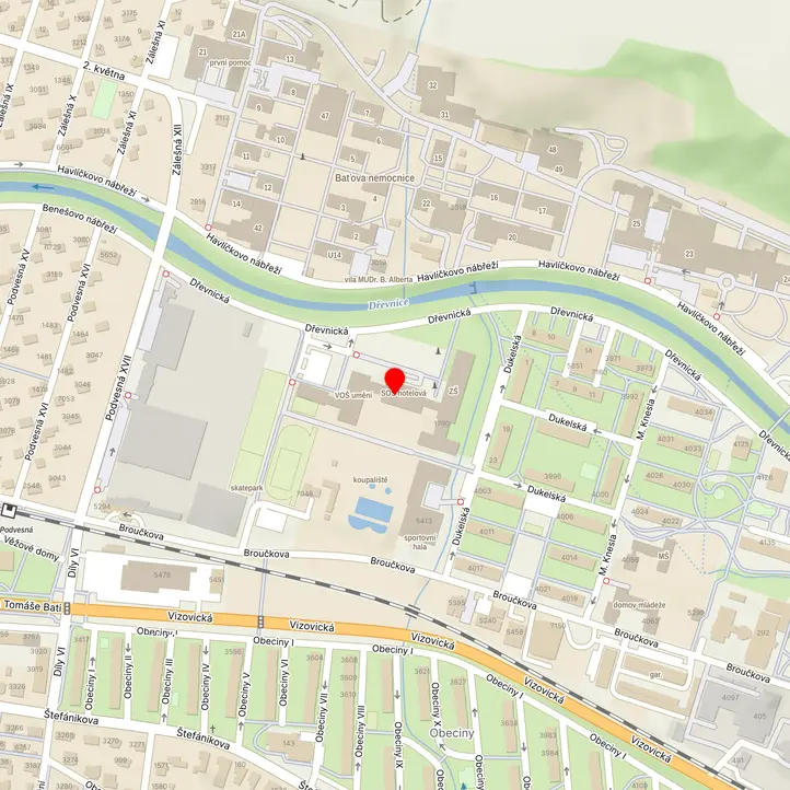 Mapa školy z Mapy.cz