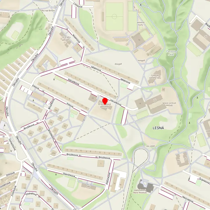 Mapa školy z Mapy.cz