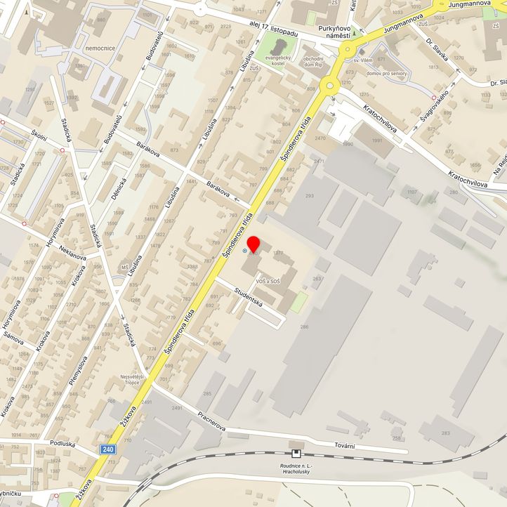 Mapa školy z Mapy.cz