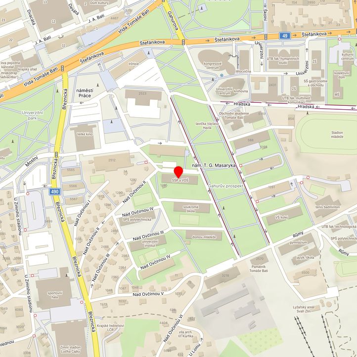 Mapa školy z Mapy.cz