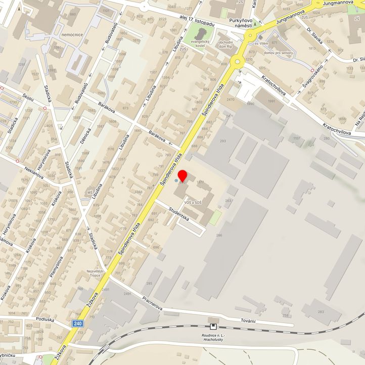 Mapa školy z Mapy.cz