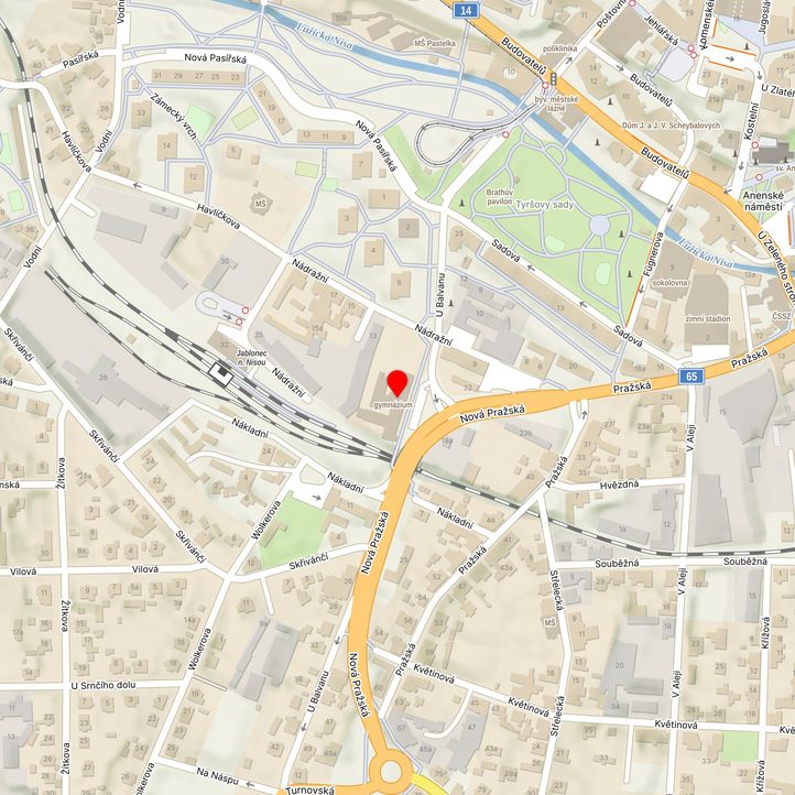 Mapa školy z Mapy.cz