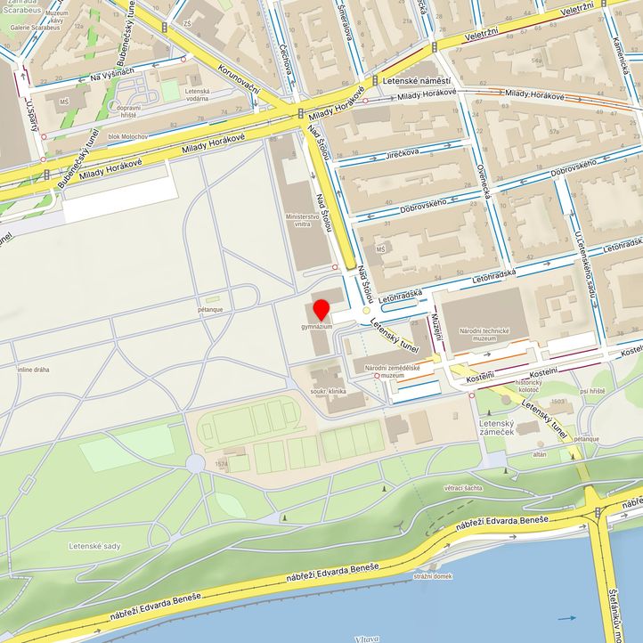 Mapa školy z Mapy.cz