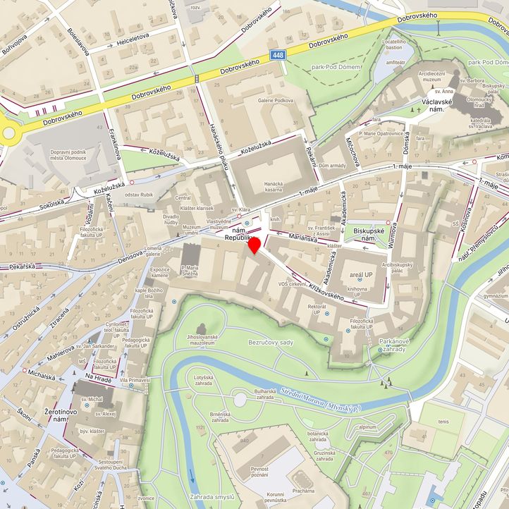 Mapa školy z Mapy.cz