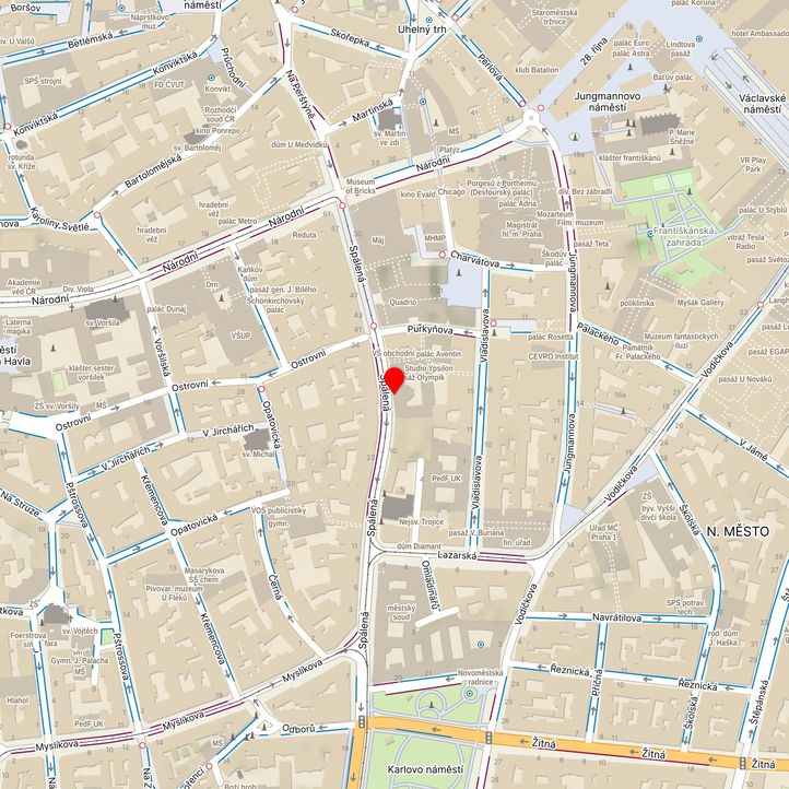 Mapa školy z Mapy.cz