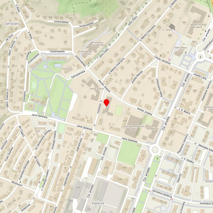 Mapa školy z Mapy.cz