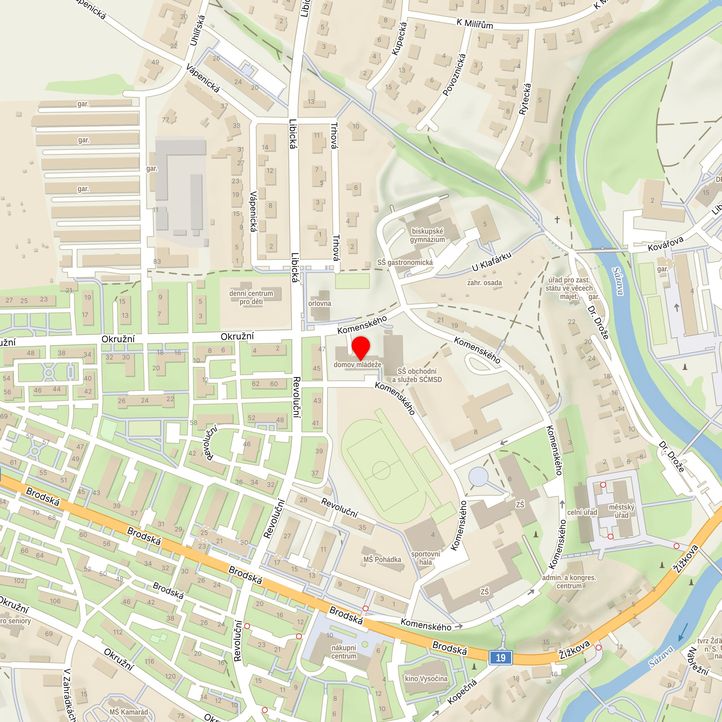 Mapa školy z Mapy.cz