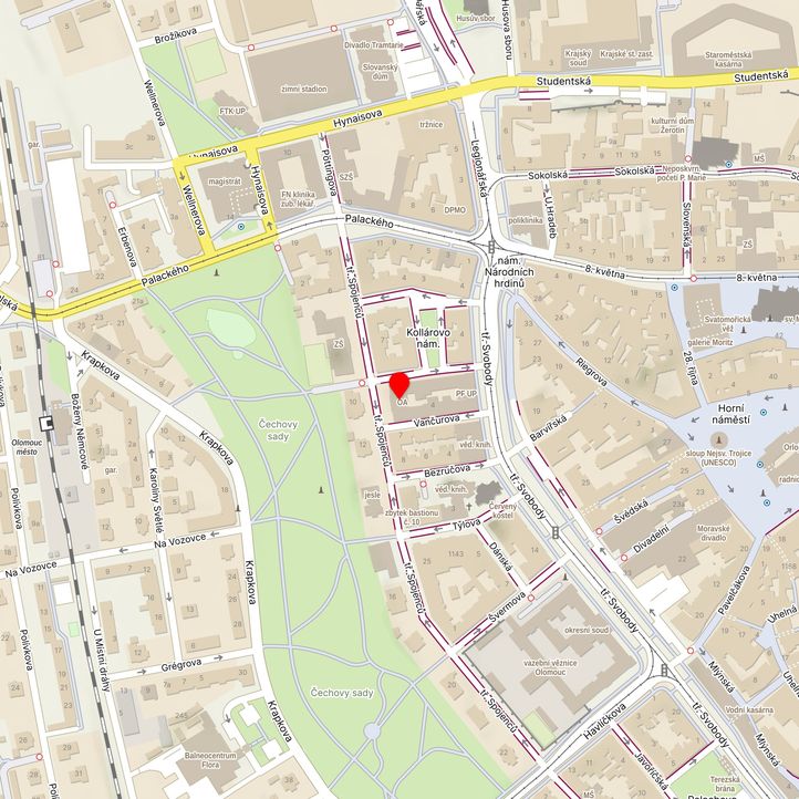 Mapa školy z Mapy.cz