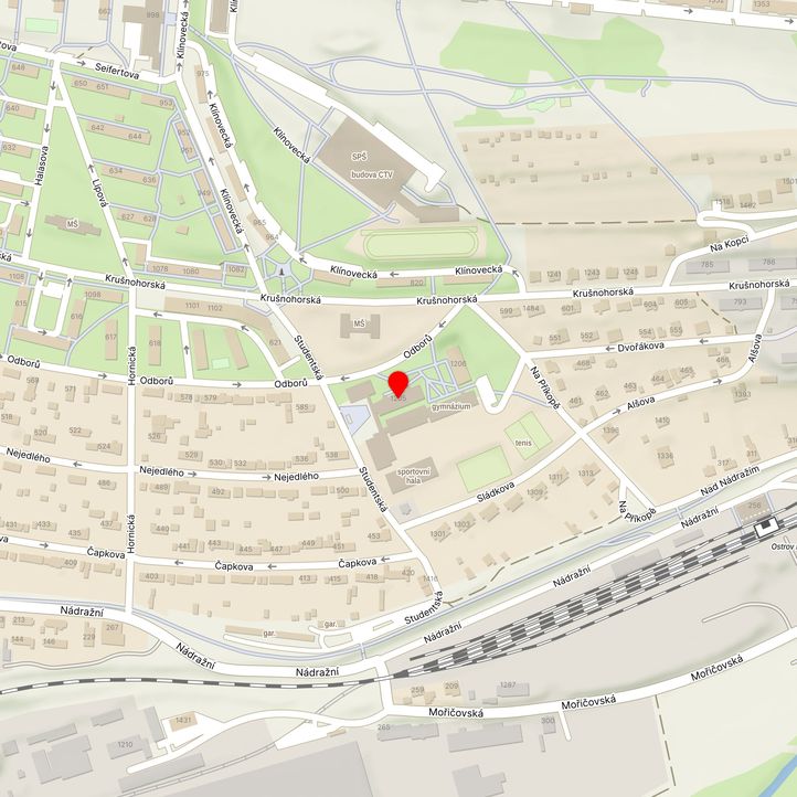 Mapa školy z Mapy.cz