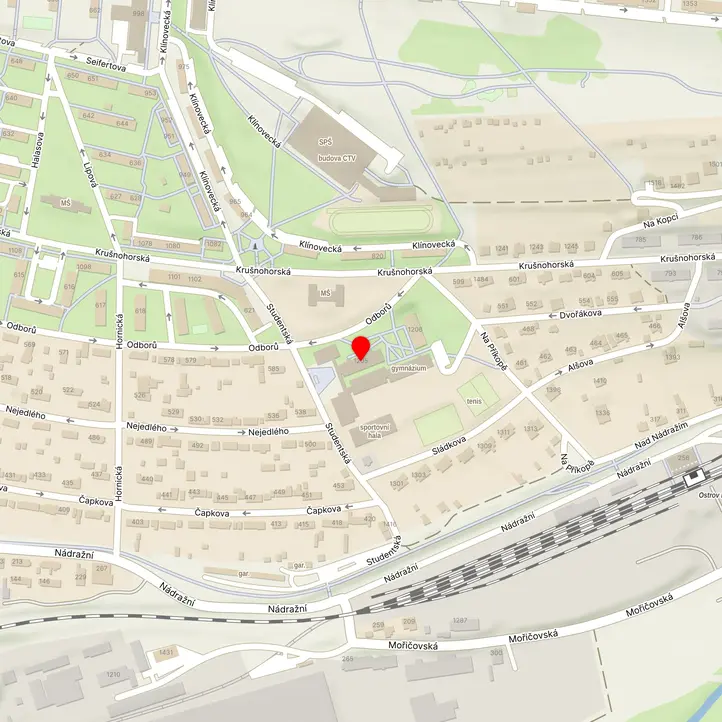 Mapa školy z Mapy.cz