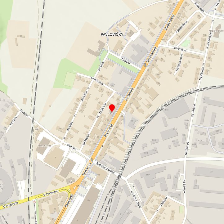 Mapa školy z Mapy.cz