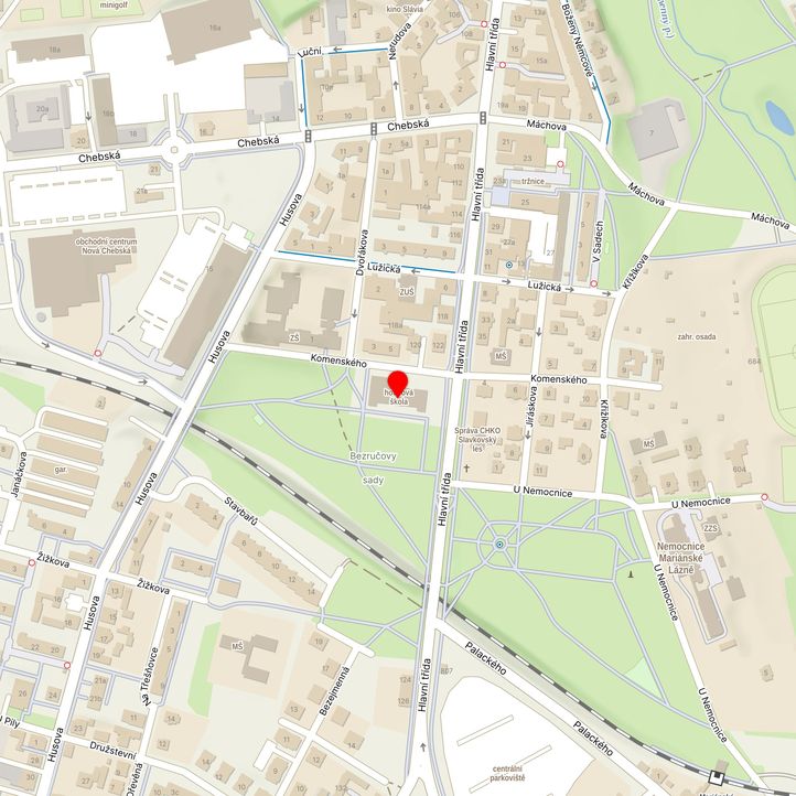 Mapa školy z Mapy.cz