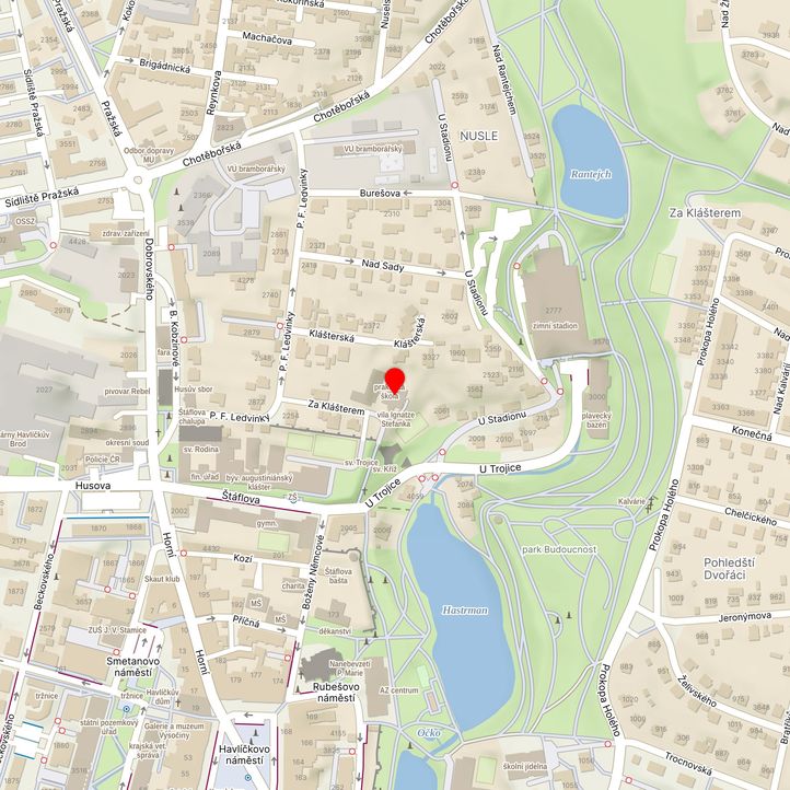 Mapa školy z Mapy.cz