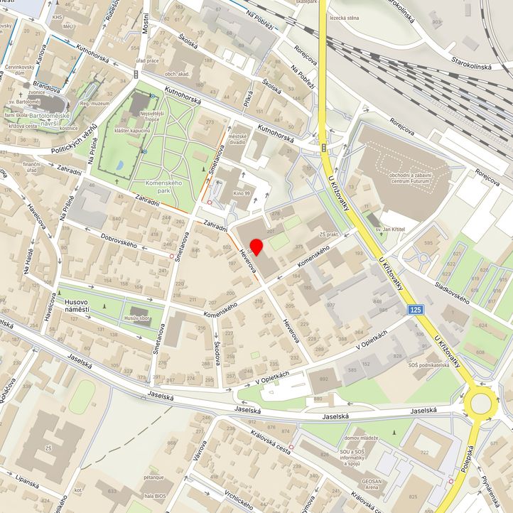 Mapa školy z Mapy.cz