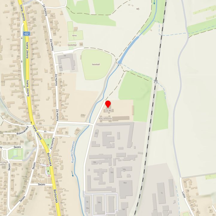 Mapa školy z Mapy.cz