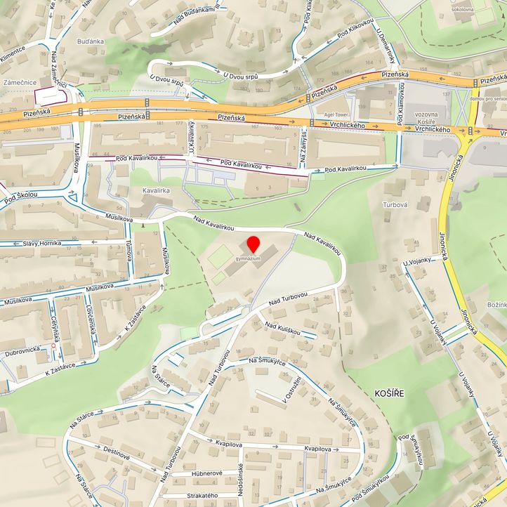 Mapa školy z Mapy.cz