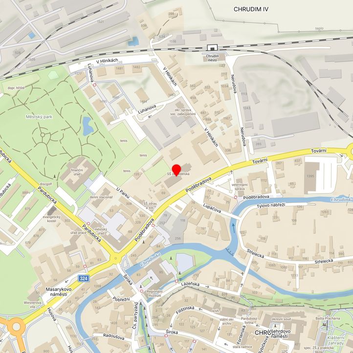 Mapa školy z Mapy.cz