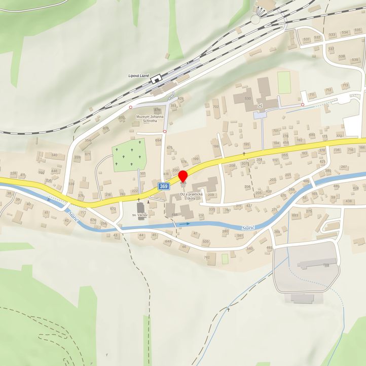 Mapa školy z Mapy.cz