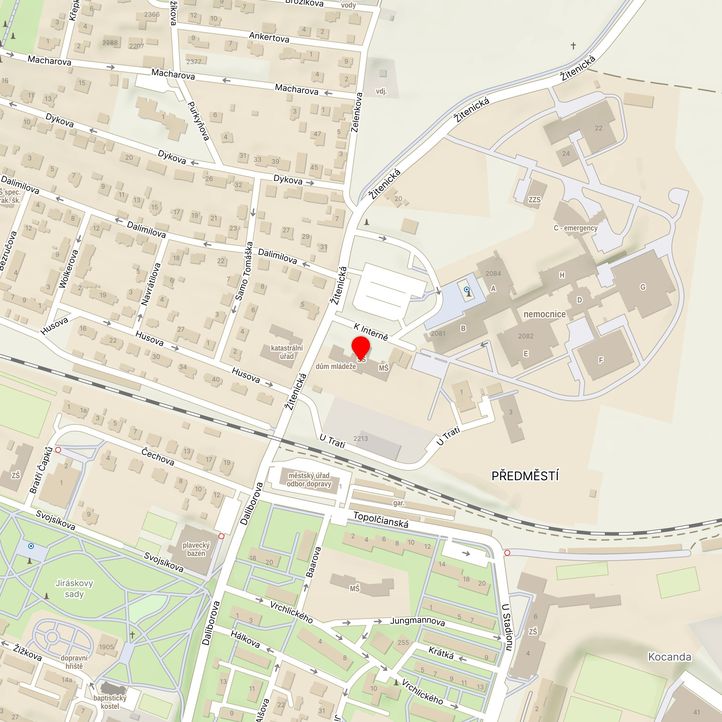 Mapa školy z Mapy.cz