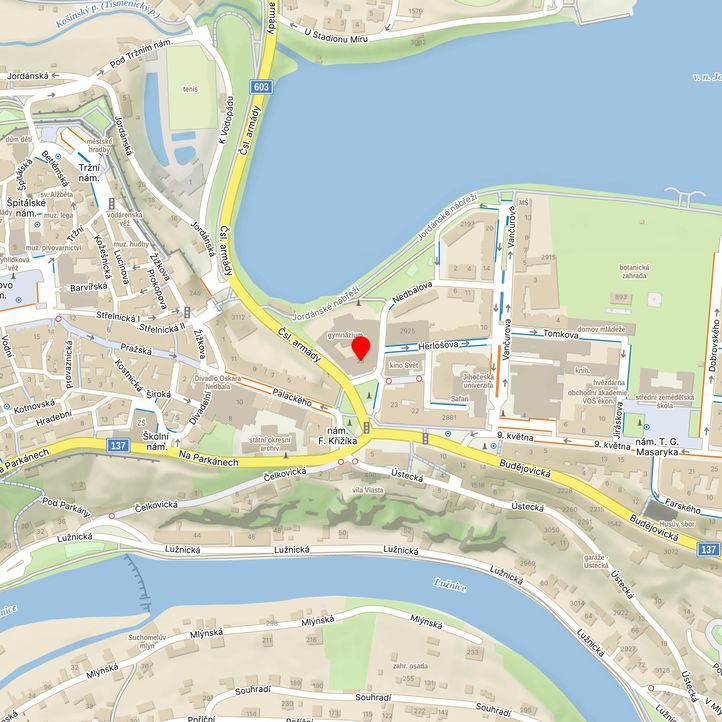 Mapa školy z Mapy.cz