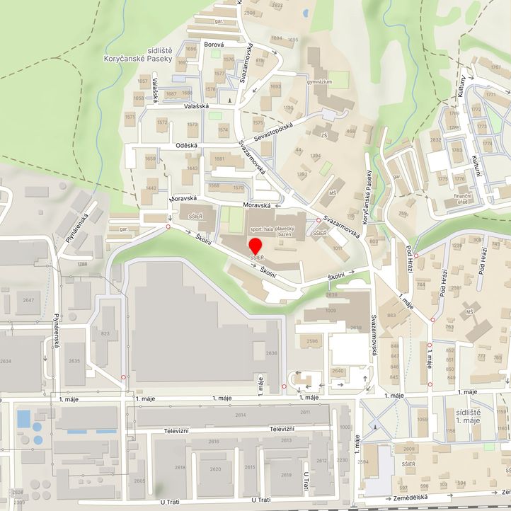 Mapa školy z Mapy.cz