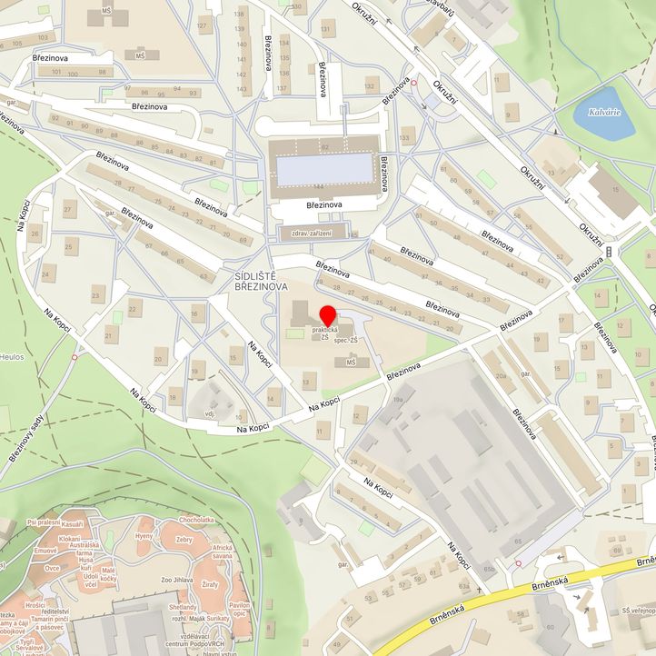 Mapa školy z Mapy.cz