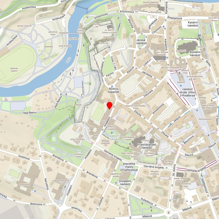 Mapa školy z Mapy.cz