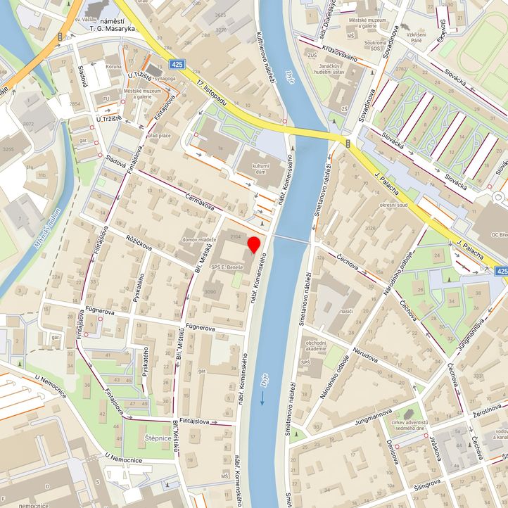 Mapa školy z Mapy.cz