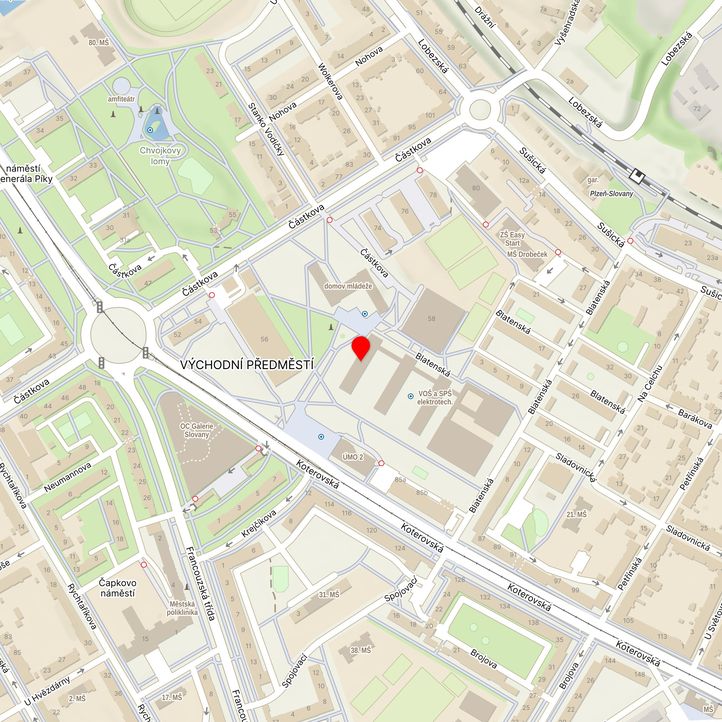 Mapa školy z Mapy.cz