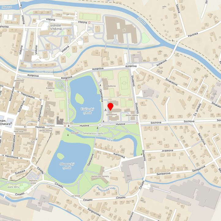 Mapa školy z Mapy.cz