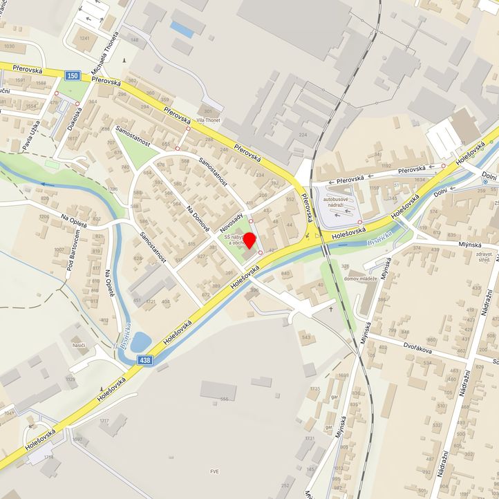 Mapa školy z Mapy.cz