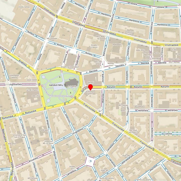 Mapa školy z Mapy.cz