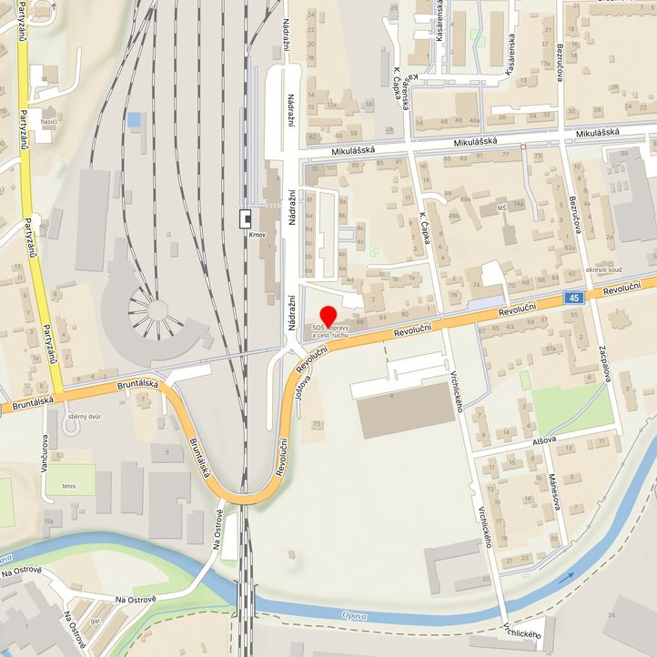 Mapa školy z Mapy.cz