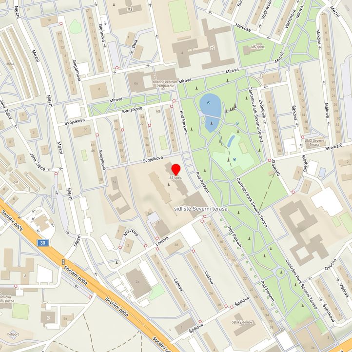 Mapa školy z Mapy.cz