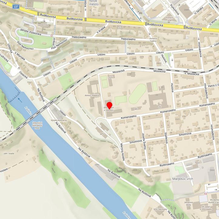 Mapa školy z Mapy.cz