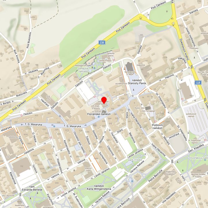 Mapa školy z Mapy.cz