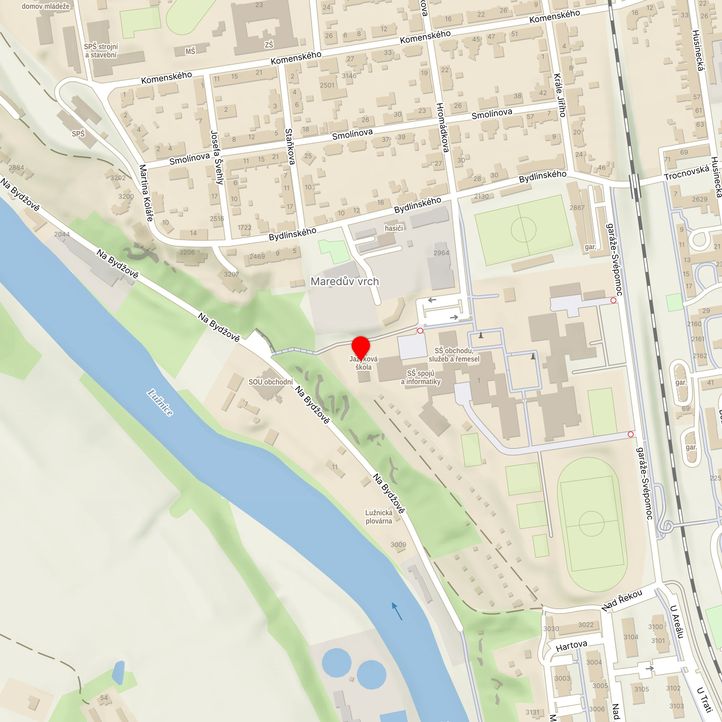 Mapa školy z Mapy.cz