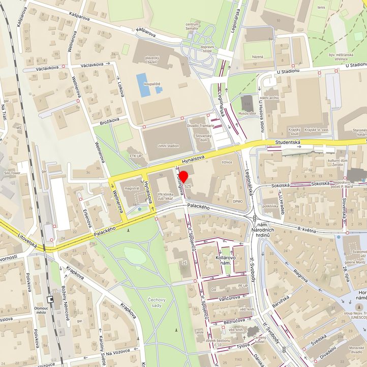 Mapa školy z Mapy.cz