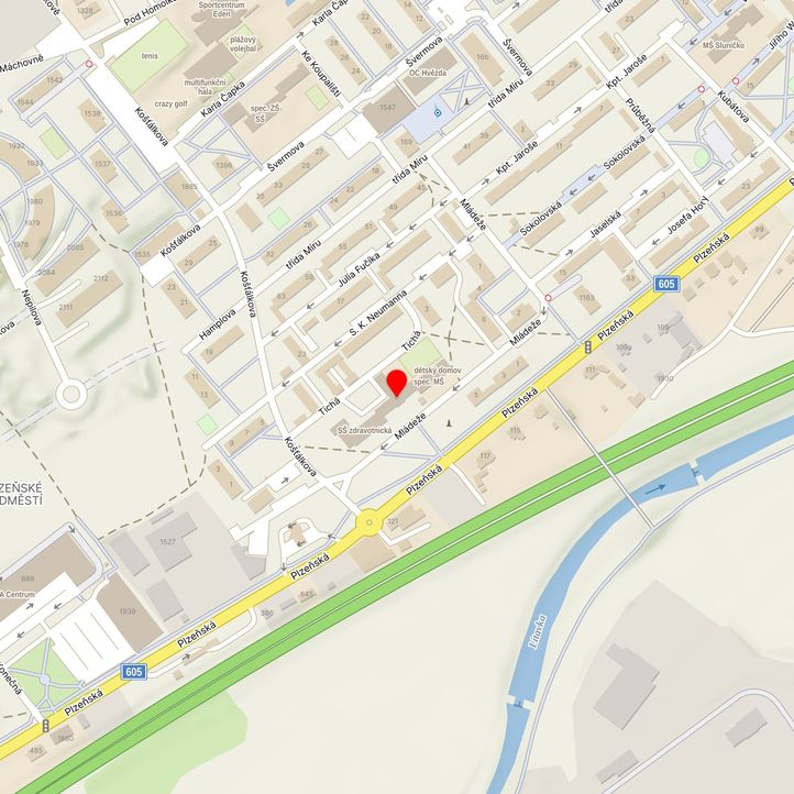 Mapa školy z Mapy.cz